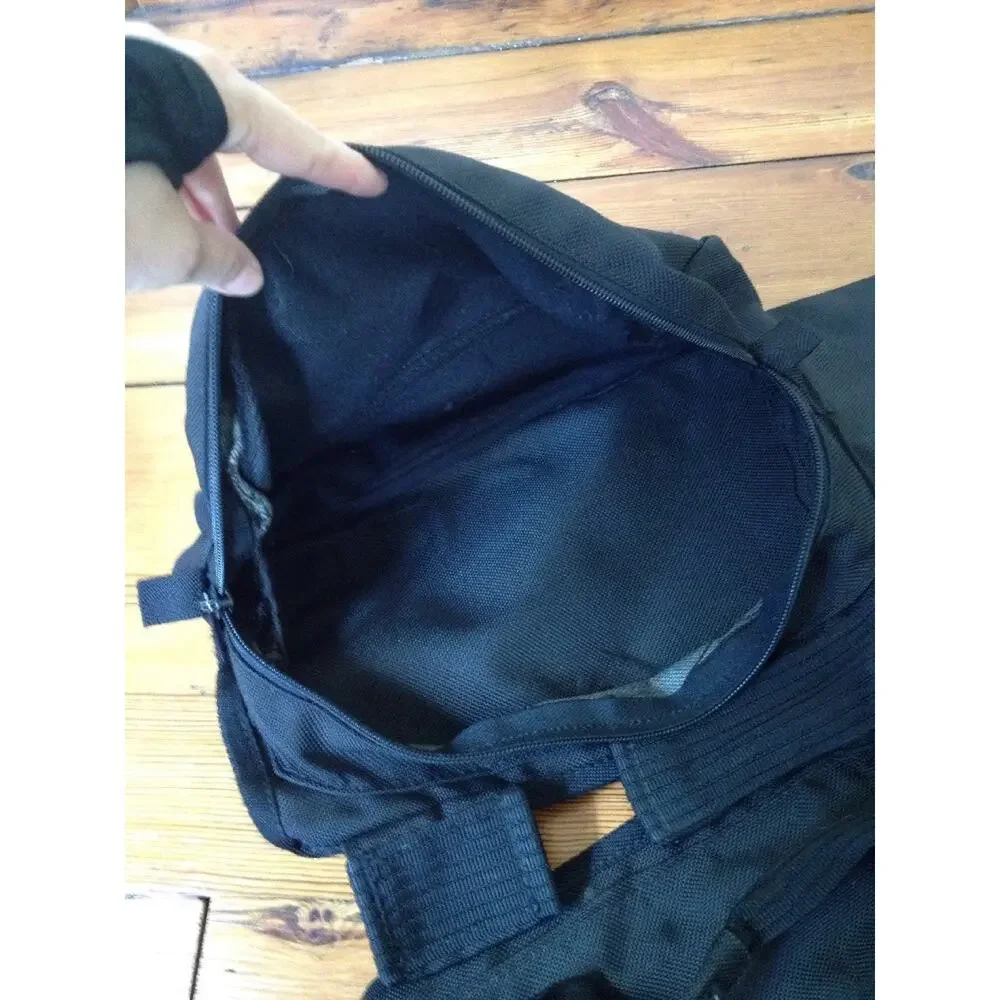 Anglers Fishermans Tackle Bait Black Nylon Bag Multi-Pocket Foldable Travel